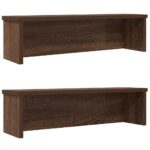 vidaXL køkkenreoler kan stables 2 stk. 50x15x16 cm brun egetræsfarve - Kategori: Egetræshylder til hjemmet 4 vidaXL køkkenreoler kan stables 2 stk. 50x15x16 cm brun egetræsfarve