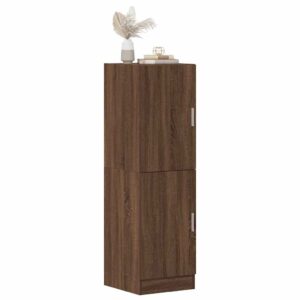 vidaXL køkkenskab 38x41,5x131,5 cm konstrueret træ brun egetræsfarve
