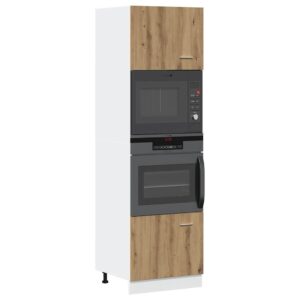 vidaXL køkkenskab 60x57x207 cm konstrueret træ kunsteg
