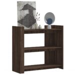 vidaXL konsolbord 100x35x90 cm konstrueret træ brun egetræsfarve