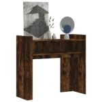 vidaXL konsolbord 100x35x90 cm konstrueret træ røget egetræsfarve - Kategori: Egetræshylder til hjemmet 4 vidaXL konsolbord 100x35x90 cm konstrueret træ røget egetræsfarve