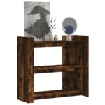 vidaXL konsolbord 100x35x90 cm konstrueret træ røget egetræsfarve