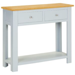 vidaXL konsolbord 83x30x73 cm massivt egetræ