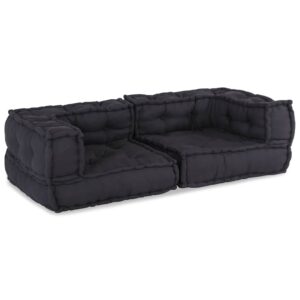 vidaXL modulpuf stof 140x70x36 antracitgrå