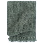 vidaXL plaid 220 x 250 cm bomuld mørkegrøn - Kategori: Stilfulde plaids og tæpper 4 vidaXL plaid 220 x 250 cm bomuld mørkegrøn