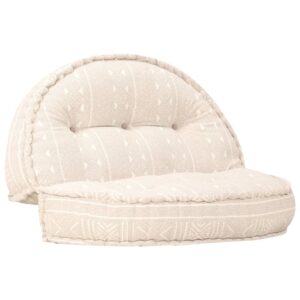 vidaXL puf 100x20 cm stof beige