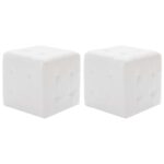 vidaXL puf 2 stk. 30 x 30 x 30 cm kunstlæder hvid - Kategori: Komfortable og praktiske puffer 4 vidaXL puf 2 stk. 30 x 30 x 30 cm kunstlæder hvid