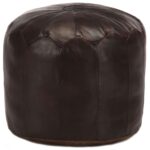 vidaXL puf 40 x 35 cm ægte gedeskind mørkebrun - Kategori: Komfortable og praktiske puffer 4 vidaXL puf 40 x 35 cm ægte gedeskind mørkebrun