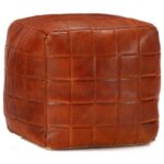 vidaXL puf 40 x 40 x 40 cm ægte gedeskind gyldenbrun - Kategori: Komfortable og praktiske puffer 4 vidaXL puf 40 x 40 x 40 cm ægte gedeskind gyldenbrun