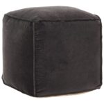 vidaXL puf 40x40x40 cm bomuldsvelour antracitgrå - Kategori: Komfortable og praktiske puffer 4 vidaXL puf 40x40x40 cm bomuldsvelour antracitgrå