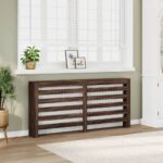 vidaXL radiatorskjuler 175x20x82 cm konstrueret træ brun egetræsfarvet - Kategori: Egetræshylder til hjemmet 4 vidaXL radiatorskjuler 175x20x82 cm konstrueret træ brun egetræsfarvet
