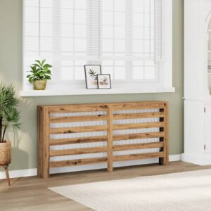 vidaXL radiatorskjuler 175x20x82 cm konstrueret træ egetræsfarve