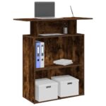 vidaXL receptionsskranke 100x40x104 cm konstrueret træ - Kategori: Egetræshylder til hjemmet 4 vidaXL receptionsskranke 100x40x104 cm konstrueret træ