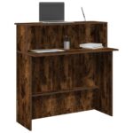 vidaXL receptionsskranke 100x50x103,5 cm konstrueret træ - Kategori: Egetræshylder til hjemmet 4 vidaXL receptionsskranke 100x50x103,5 cm konstrueret træ