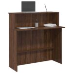 vidaXL receptionsskranke brun egetræsfarve 100x50x103,5 cm