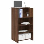 vidaXL receptionsskranke brun egetræsfarve 55x50x103,5 cm