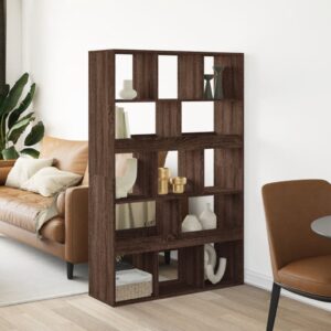 vidaXL rumdeler 100x33x156,5 cm konstrueret træ brun egetræsfarve
