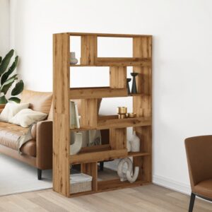 vidaXL rumdeler 100x33x156,5 cm konstrueret træ egetræsfarve