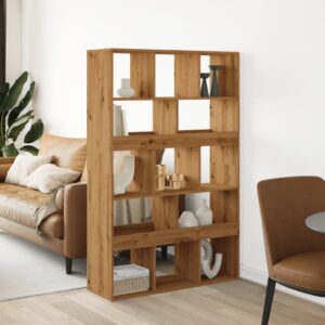 vidaXL rumdeler 100x33x156,5 cm konstrueret træ egetræsfarve