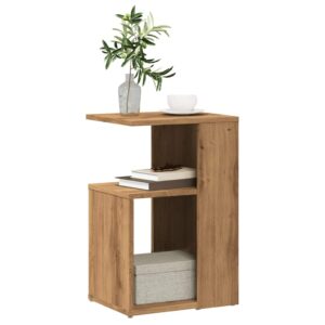 vidaXL sidebord 36x30x56 cm konstrueret træ kunsteg