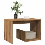 vidaXL sidebord 59x36x38 cm konstrueret træ kunsteg