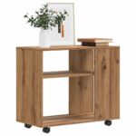 vidaXL sidebord 70x35x55 cm konstrueret træ kunsteg - Kategori: Egetræshylder til hjemmet 4 vidaXL sidebord 70x35x55 cm konstrueret træ kunsteg