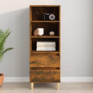 vidaXL skab 40x36x110 cm konstrueret træ røget egetræ
