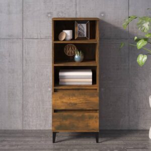 vidaXL skab 40x36x110 cm konstrueret træ røget egetræ