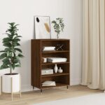 vidaXL skab 57x35x90 cm konstrueret træ brunt egetræ