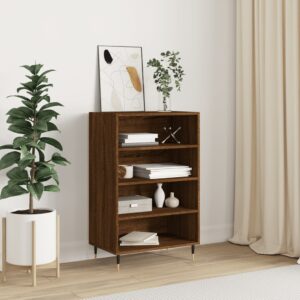 vidaXL skab 57x35x90 cm konstrueret træ brunt egetræ