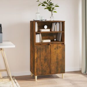 vidaXL skab 60x36x110 cm konstrueret træ Røget egetræ