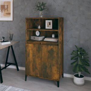 vidaXL skab 60x36x110 cm konstrueret træ Røget egetræ
