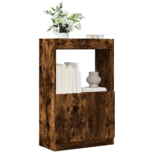 vidaXL skab 63x33x100 cm konstrueret træ røget egetræsfarve