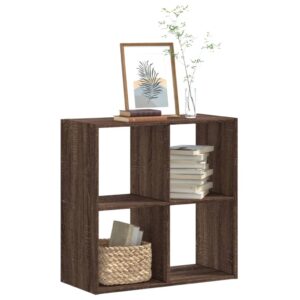 vidaXL skab 68,5x32x68,5 cm konstrueret træ brun egetræsfarve