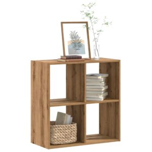 vidaXL skab 68,5x32x68,5 cm konstrueret træ egetræsfarve