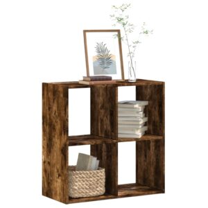 vidaXL skab 68,5x32x68,5 cm konstrueret træ røget egetræ