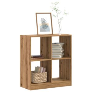 vidaXL skab 68,5x32x75 cm konstrueret træ egetræsfarve