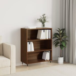 vidaXL skab 69,5x32,5x90 cm konstrueret træ brun egetræsfarve