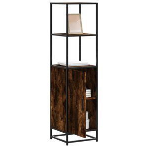 vidaXL skab sonoma-eg 35,5x35x139 cm konstrueret træ og metal