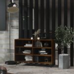 vidaXL skænk 103,5x35x70 cm konstrueret træ brun egetræsfarve