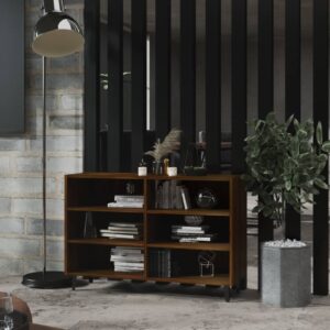 vidaXL skænk 103,5x35x70 cm konstrueret træ brun egetræsfarve