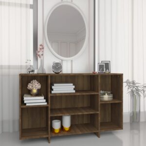 vidaXL skænk 120x30x75 cm konstrueret træ brun egetræsfarve