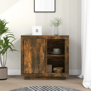vidaXL skænk 80x40x75 cm røget egetræsfinish