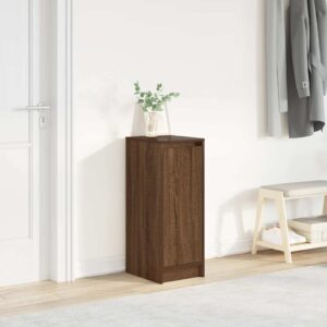 vidaXL skoreol 29,5x34x76 cm konstrueret træ brun egetræsfarve