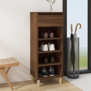 vidaXL skoreol 40x36x105 cm konstrueret træ brun egetræsfarve