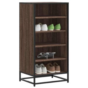 vidaXL skoreol 48x38x97,5 cm konstrueret træ brun egetræsfarve