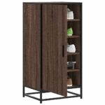 vidaXL skoreol 48x38x97,5 cm konstrueret træ brun egetræsfarve - Kategori: Egetræshylder til hjemmet 4 vidaXL skoreol 48x38x97,5 cm konstrueret træ brun egetræsfarve