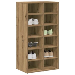 vidaXL skoreol 54x34x100,5 cm konstrueret træ egetræsfarve