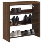 vidaXL skoreol 60x25x62 cm konstrueret træ brun egetræsfarve