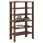 vidaXL skoreol 61x32x105 cm konstrueret træ brun egetræsfarve